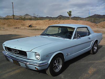 Ford : Mustang STD 1965 mustang 289 v 8 c code california car rust free black and yellow plates