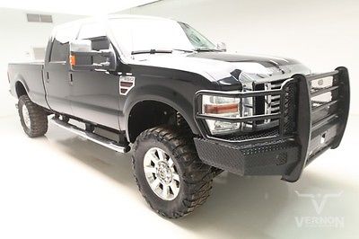 Ford : F-350 Lariat Crew Cab 4x4 Longbed 2008 leather heated cooled auxiliary steering controls 122 k grill guard
