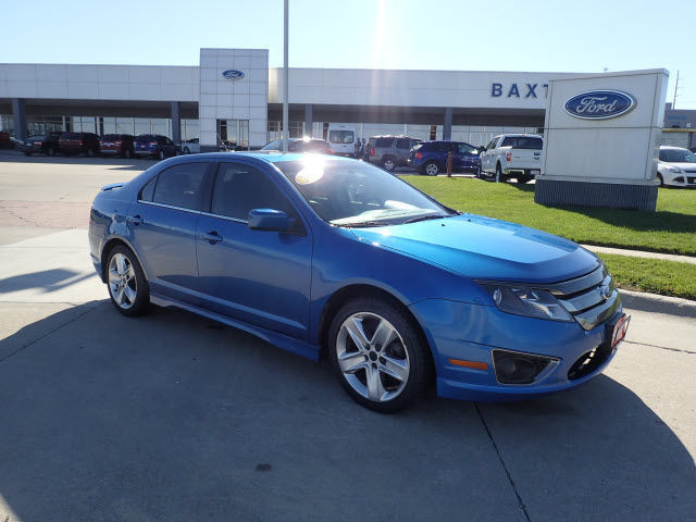 Ford : Fusion 4dr Sdn SPOR 2012 blue fusion sport v 6 leather fwd