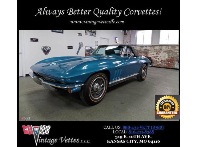 Chevrolet : Corvette 66 corvette cv convertible c 2 327 300 hp resto ac power soft top am fm