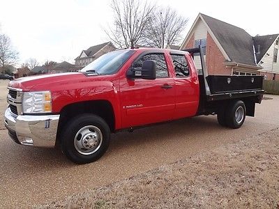Chevrolet : Silverado 3500 LT Extended Cab 4X4 Flatbed ARKANSAS-OWNED, 4X4 FLATBED DUALLY, DURAMAX, ALLISON TRANS, PERFECT CARFAX!