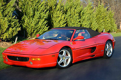 Ferrari : 355 F1 Spider Beautiful Rosso Corsa Red Tan Leather F1 Transmission Major Service 30K Complete