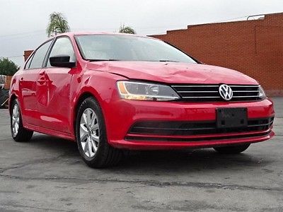 Volkswagen : Jetta SE TSI 2015 volkswagen jetta se tsi crashed salvage only 26 k miles perfect project