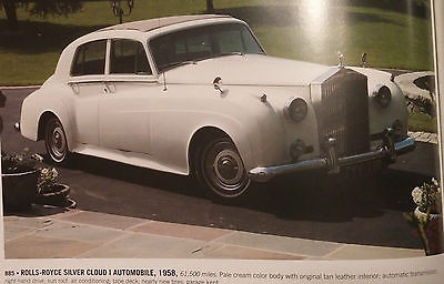 Rolls-Royce : Silver Shadow 1958 rolls royce silver cloud all original good condition