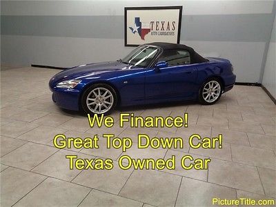 Honda : S2000 Convertible 6 Speed Leather Cold Air Intake 05 s 2000 convertible roadster 6 speed leather cold air intake we finance texas
