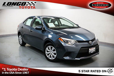 Toyota: Corolla 4dr Sedan CVT LE 4 dr sedan cvt le low miles automatic gasoline 1.8 l 4 cyl slate metallic