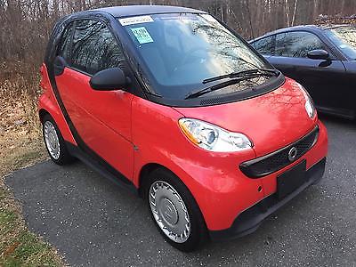 Smart 2013 smart fortwo pure red black clean carfax clean