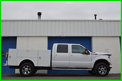 Ford : F-350 Lariat Super Crew 4X4 4WD 6.2L V8 Gasoline Loaded Repairable Rebuildable Salvage Lot Drives Great Project Builder Fixer Work Body