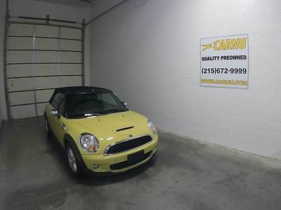 Mini: Cooper S S 2dr Convertible 2009 mini cooper s convertible yellow low miles