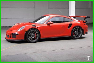 Porsche: 911 GT3 RS FREE SHIPPING 2016 Porsche 911 GT3 RS 123 miles Lava Orange Warranty