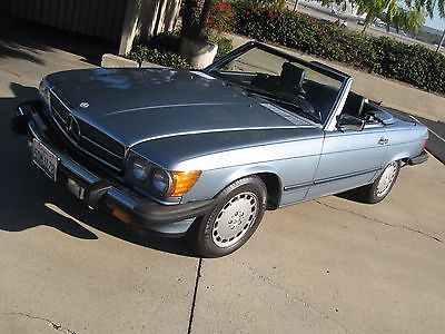 Mercedes-Benz: SL-Class 2 DOOR 1987 mercedes 560 sl convertible nice one owner with only 62 k documented miles