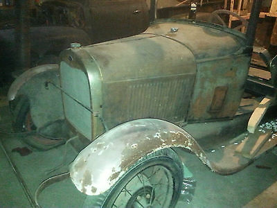Ford : Model A Four Door Leather Back 1928 ford model a four door leather back