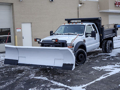 Ford : F-450 XL Dump Truck w/Snow Plow 2008 ford super duty f 450 drw xl dump truck w snow plow