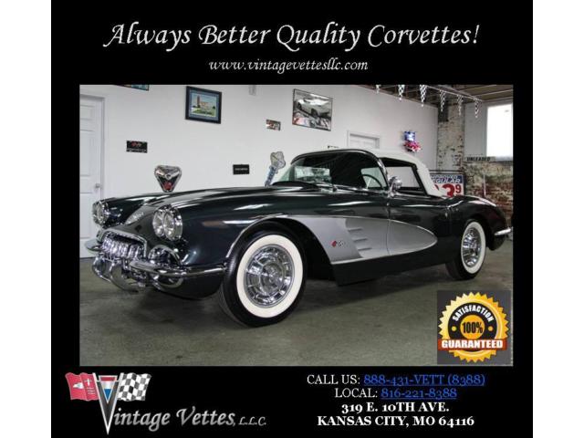 Chevrolet : Corvette 58 corvette no rust daily driver 283 245 4 speed cv c 1 power aftermarket