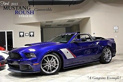 Ford : Mustang 2dr Convertible 2013 ford mustang gt roush stage iii supercharged convertible hres loaded wow