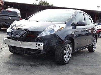 Nissan: Leaf S 2013 nissan leaf s wrecked damaged fixer perfect commuter all electric l k
