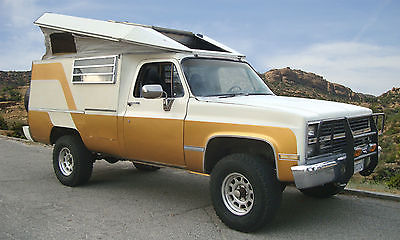 Chevrolet 4WD Offroad Expedition Vehicle, Pop-Up Camper, Hunting RV, VERY RARE!