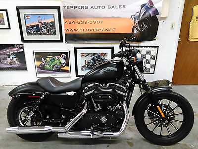 Harley-Davidson : Sportster 883 n iron black denim stock excellent condition clean title bank repo 883 1200
