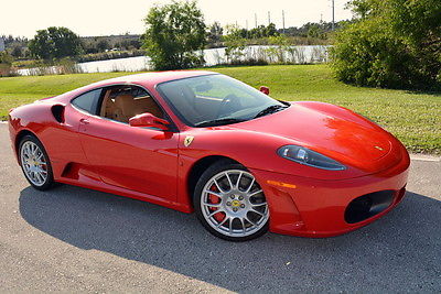 Ferrari : 430 Berlinetta 2007 f 430 coupe f 1 red tan 15 k miles loaded