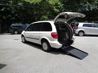 Chrysler: Town & Country Handicap wheelchair accessible van 2006 white handicap wheelchair accessible van rear entry van