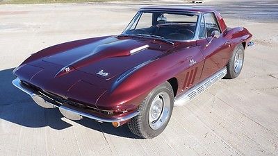 Chevrolet: Corvette 427 CONVERTIBLE FRAME UP RESTORED 427/425HP ROAD PIPES NEW INTERIOR TOP CE427 BLOCK MAKE OFFER