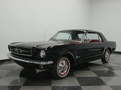Ford : Mustang GORGEOUS RAVEN BLACK, STUNNING RED INTERIOR, NICE RESTORATION, PRICED RIGHT!