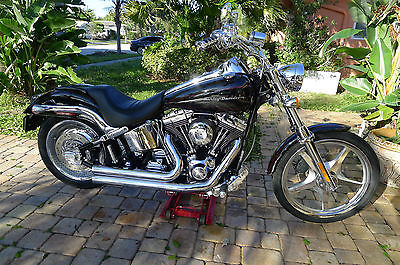 Harley-Davidson : Softail Exceptional 2001 Harley Davidson Black HD FXSTDI Softail Deuce