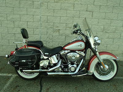 Harley-Davidson : Softail 2004 harley davidson flstci softail herritage in red silver um 30608 c s