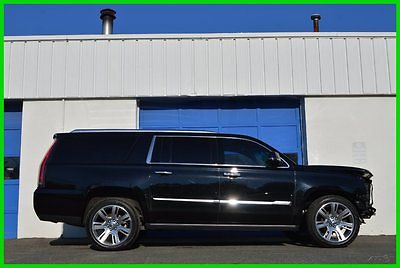 Cadillac : Escalade Premium ESV AWD 4WD 4X4 Loaded Nav DVD Everything Repairable Rebuildable Salvage Lot Drives Great Project Builder Fixer Easy Fix