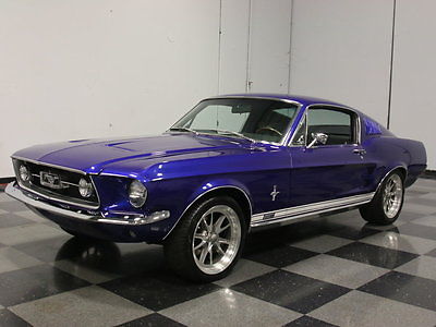 Ford : Mustang SUPERSONIC BLUE FASTBACK, 390 V8, C6, LONGTUBE DUALS, TUBULAR ARMS, FRNT DISC!!
