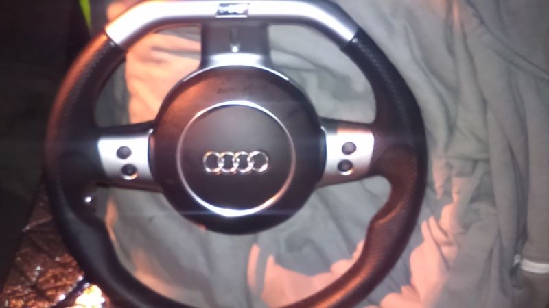 Audi Steering Wheel Flat Bottom with Air Bag, 0