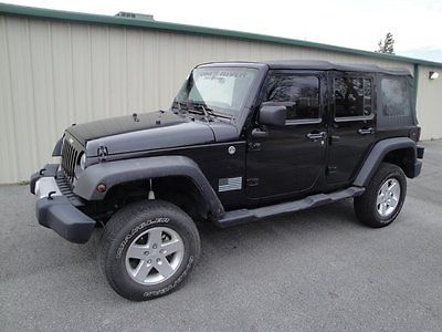 Jeep : Wrangler 4DR UNLIMITED 4 Door 2011 jeep wrangler unlimited 4 dr lifted soft top 67 k miles ez fixer salvage