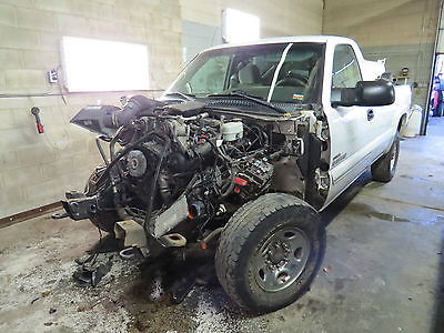 Chevrolet : Silverado 2500 4X4 LS REB CAB 8FT BED 6.6 DURAMAX DIESEL ALLISON  PROJECT TRUCK!WRECKED!STARTS RUNS MOVES!NICE INTERIOR!GREAT  PARTS OR REBUILD!