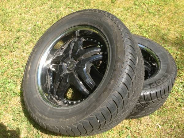 20 inch AR rims with Cooper tires, 1