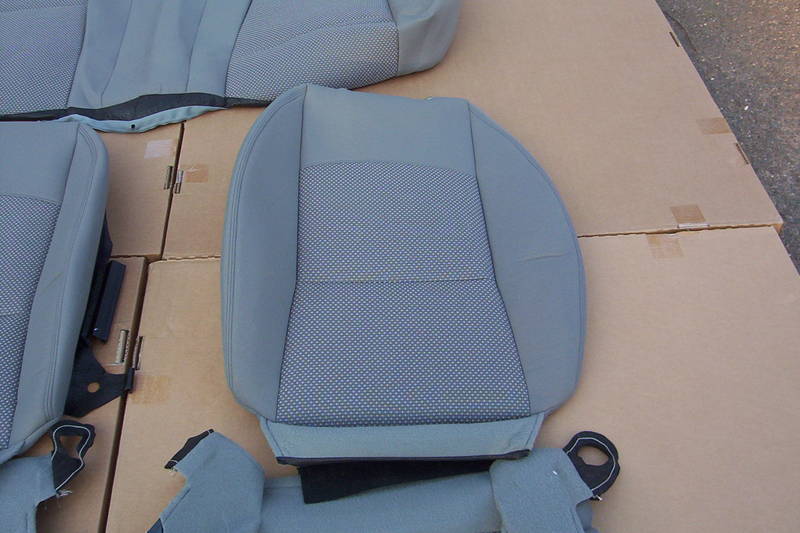 2011 CHEVROLET MALIBU LT OEM CLOTH SEAT COVERS DARK TITANIUM, 2