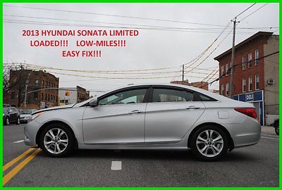 Hyundai : Sonata Limited 9,800 Miles! Moonroof Leather 2.4L AT Auto Repairable Rebuildable Salvage Wrecked Runs Drives EZ Project Needs Fix Low Mile