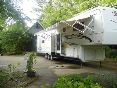 2007 Holiday Rambler Next Level 38SKD 44ft Fifth Wheel Toy Hauler, 3 Slide Outs!