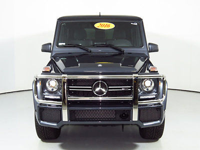 Mercedes-Benz : G-Class 4MATIC 4dr AMG G63 2016 mb g 63 only 2 k miles steel grey over black carbon trim ventilated seats