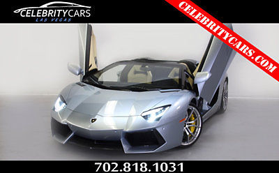 Lamborghini : Aventador LP700 Roadster 2015 lamborghini aventador lp 700 azzuro thetys only 190 miles las vegas