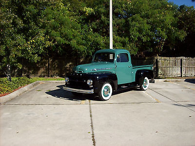 Ford : Other Pickups F-1 1952 ford f 1 215 cu in three speed frame off restoration green black