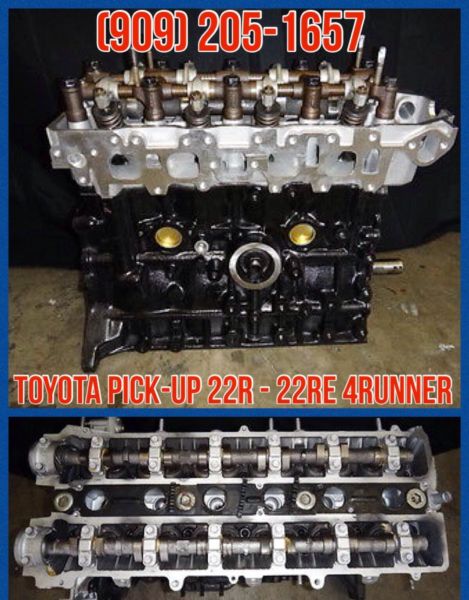 IN STOCK TOYOTA 22R NEW REBUILT ENGINES $785.00+TAX WITH WARRANTY