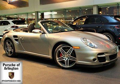 Porsche : 911 Turbo 2009 cabriolet porsche certified gt silver 6 speed low miles service records