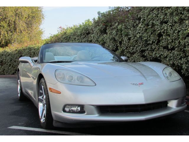 Chevrolet : Corvette 2dr Converti Used 06 Chevy Corvette Head Up Display Power Seats Leather Silver Clean