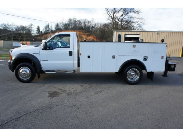 Ford : F-450 Reg Cab 2005 ford f 450 6.0 powerstroke diesel service truck 8 door utility bed