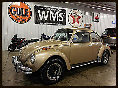 Volkswagen : Beetle - Classic 75 gold bug beetle classic antique car gas manual power 4 cyl wms black chrome 74