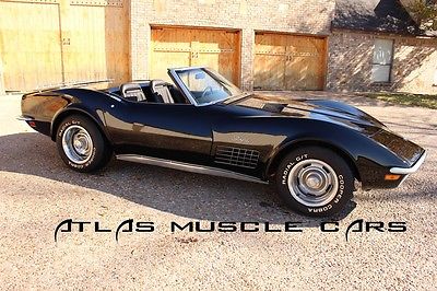 Chevrolet : Corvette Convertible 4 speed 1972 corvette convertible 4 speed with 350 small block new paint