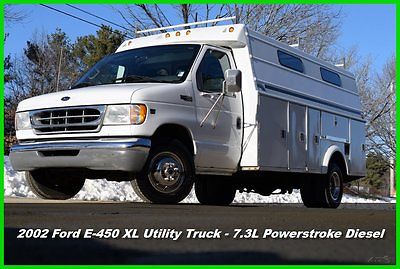 Ford : E-Series Van Enclosed Utility 02 ford e 350 xl cutaway enclosed utility van 7.3 l power stroke diesel used e 350