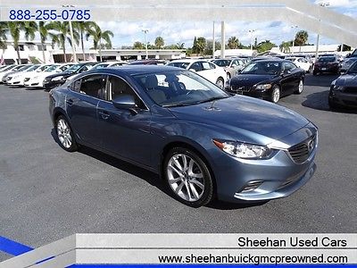 Mazda : Mazda6 i Touring 1 Owner Cool Blue FLA Driven CLEAN Car! 2014 mazda 6 i touring blue one owner clean carfax leather power pkg auto air