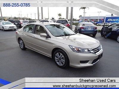 Honda : Accord LX 1 Owner Sleek Champagne CLEAN Carfax Sedan! 2014 honda accord lx champagne clean carfax power auto air like new low miles