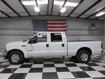 Ford : F-250 Lariat 2wd Diesel White Crew Cab 2wd 7.3 Power Stroke Diesel Warranty Low Miles Leather Rare Clean